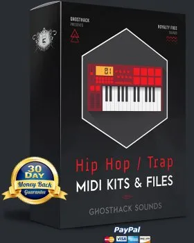 Ghosthack Hip HopTrap MIDI Kits and Files WAV MiDi的图片1