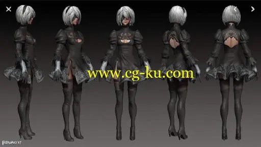 Gumroad – Modeling Nier Automata character using Maya的图片1