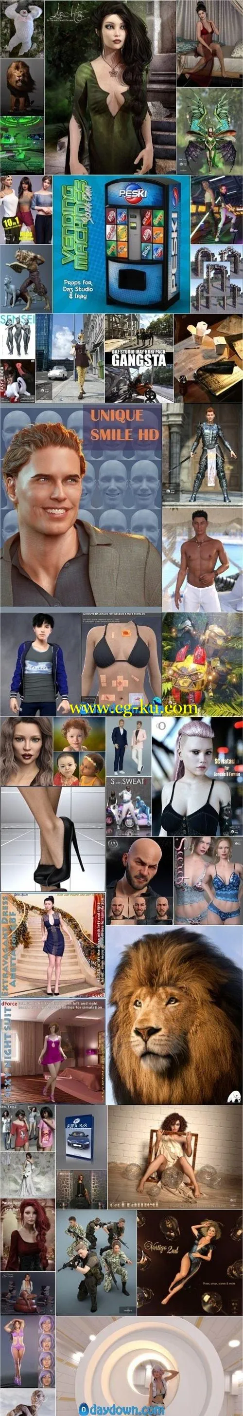 Daz 3D, Poser Bundle 1 October 2019的图片1