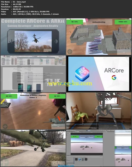 Complete ARCore & ARKit Gaming Developer – Creating Multiplayer Games in Augmented Reality的图片1