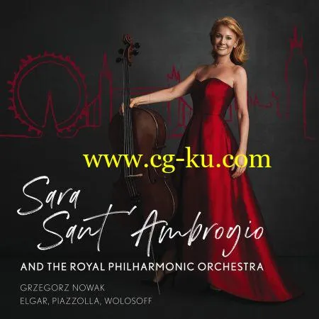 Sara Sant’Ambrogio, Royal Philharmonic Orchestra & Grzegorz Nowak – Elgar, Piazzolla, Wolosoff (2019) FLAC的图片1