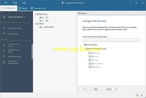 Auslogics File Recovery Professional 9.2.0.1 Multilingual的图片1