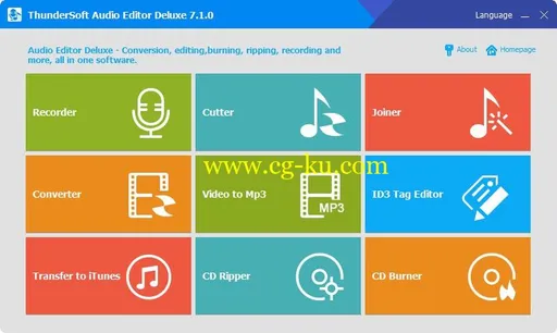 ThunderSoft Audio Editor Deluxe 7.4.0 Multilingual的图片1