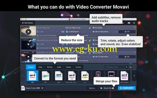 Video Converter Movavi 19.1.0 Multilingual MacOS的图片1