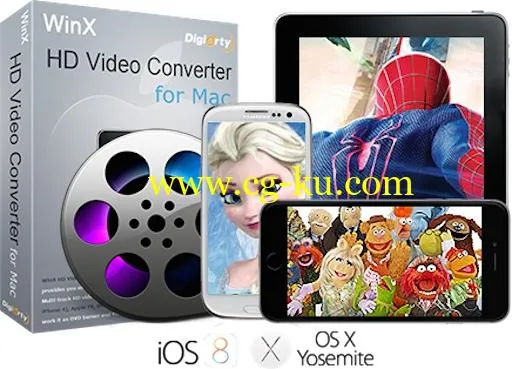 WinX HD Video Converter for Mac 6.4.5 Multilangual MacOSX的图片1