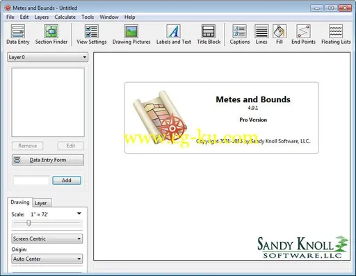 Sandy Knoll Software Metes and Bounds Pro 5.5.3的图片1