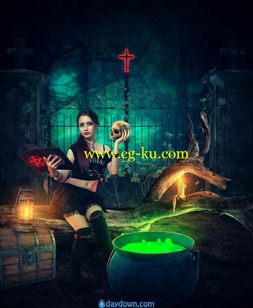 Skillshare – The Witch – Advanced Photoshop Manipulation的图片1