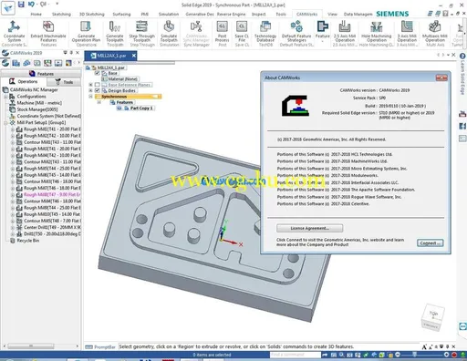 CAMWorks 2019 SP1 for Solid Edge的图片2