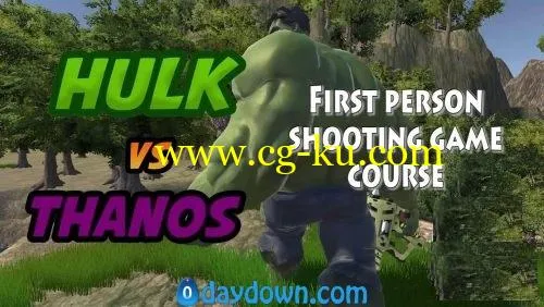 Skillshare – Basic to Intermediate Unity 3D – Create an Marvel Hulk’s First Person Shooting (FPS) Game in 3 Hours的图片1