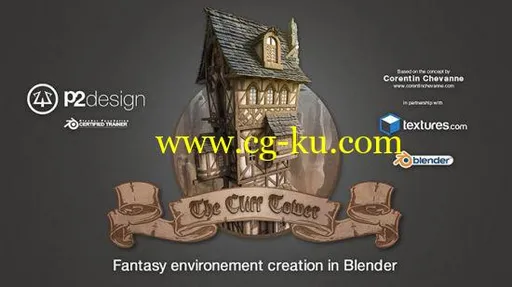 The Cliff Tower Fantasy – Blender 3D – Full course的图片1