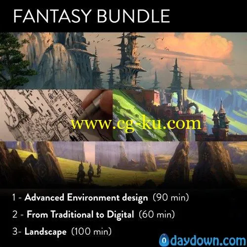 ArtStation – Tutorial Bundle 3 in 1 (Fantasy)的图片1