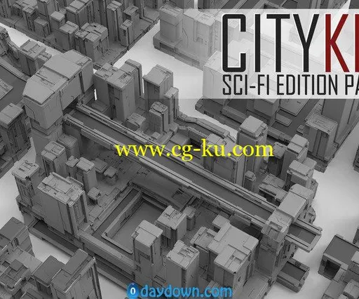 ArtStation Marketplace – CityKit: Sci-Fi Edition Part 2的图片1