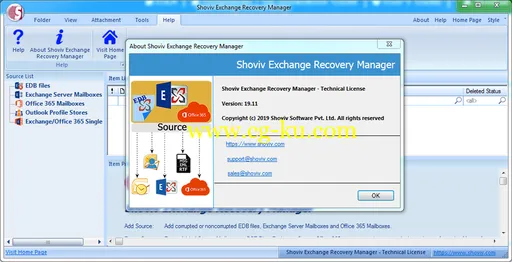 Shoviv Exchange Recovery Manager 19.11的图片1
