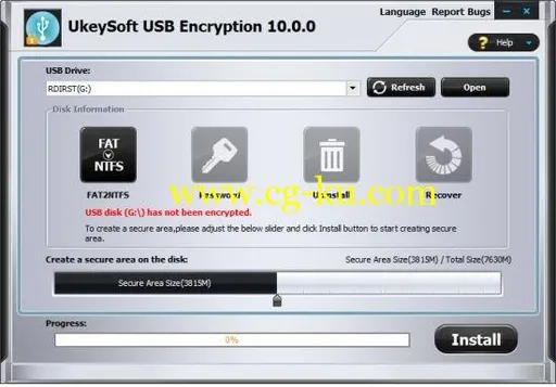 UkeySoft USB Encryption 10.0.0的图片1