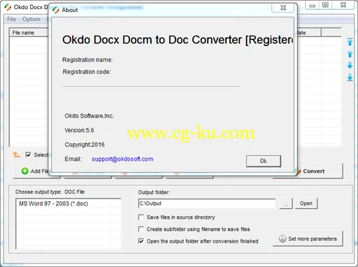 Okdo Docx Docm to Doc Converter 5.6的图片1