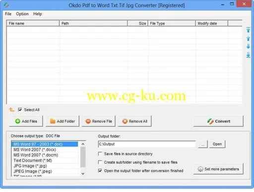 Okdo Pdf to Word Txt Tif Jpg Converter 5.6的图片1