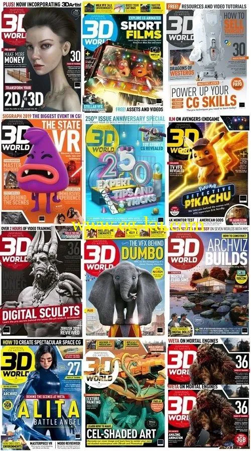 3D World UK – 2019 Full Year Issues Collection的图片1