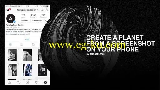 Create a planet in Adobe Photoshop from a screenshot on your phone – Abstraction from image 3的图片2