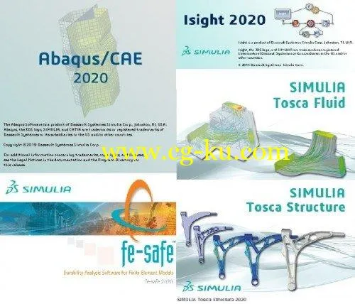 DS SIMULIA Suite 2020 (Abaqus/Isight/Fe-safe/Tosca) x64的图片1