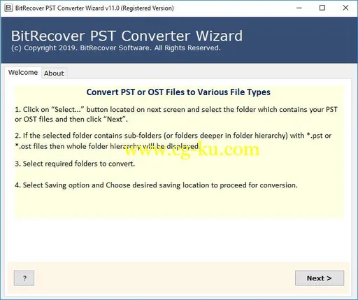 BitRecover PST Converter Wizard 11.0的图片1