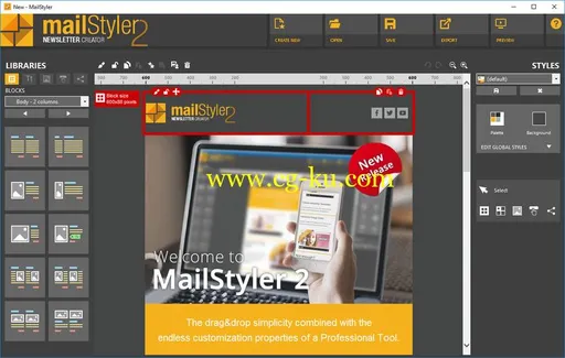 MailStyler Newsletter Creator Pro 2.6.0.100 Multilingual的图片1