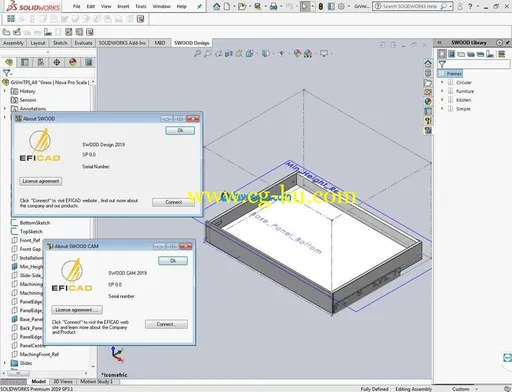 EFICAD SWOOD 2019 SP3 for Solidworks 2010-2019的图片1