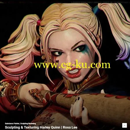 LevelUp Digital – Sculpting & Texturing Harley Quinn的图片1