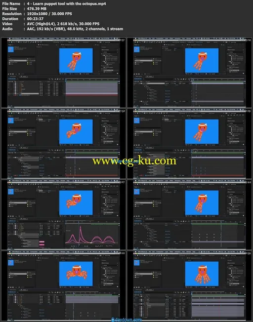 Character Animation in After Effects: Basic Transformations, Puppet Tool, & Walking Cycle的图片2