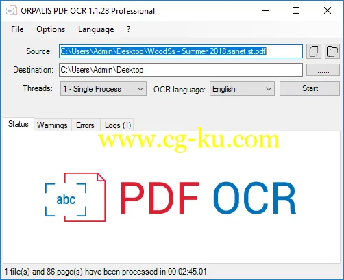 ORPALIS PDF OCR 1.1.30 Professional的图片1