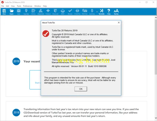 Intuit TurboTax 2019 Canada Edition的图片1