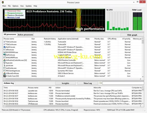 Bitsum Process Lasso Pro 9.5.0.40 Multilingual的图片1