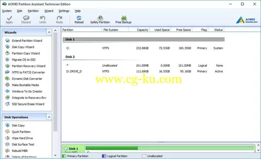 AOMEI Partition Assistant 8.6 Multilingual的图片1