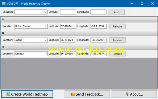 VovSoft World Heatmap Creator 1.6的图片1