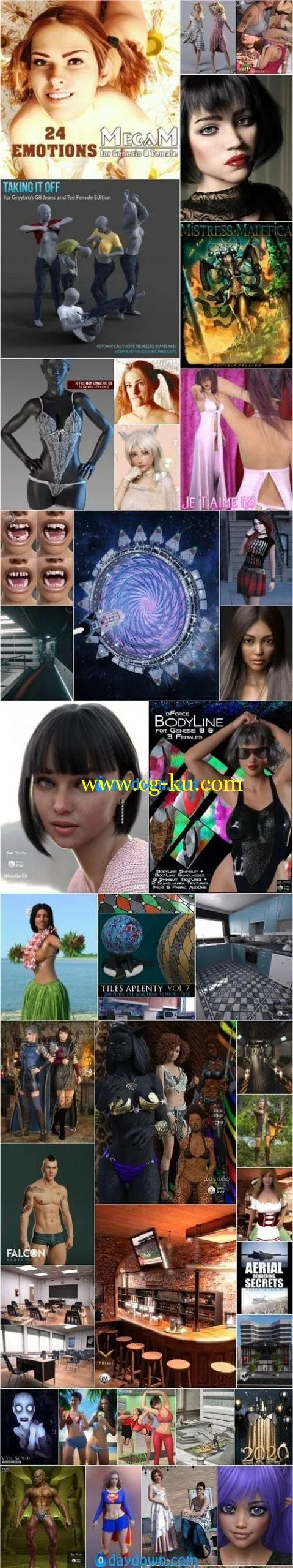 Daz 3D, Poser Bundle 2 January 2020的图片1