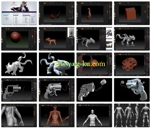 Professional 3D Character Art in Zbrush: Basic to Intermediate 16 Vols – 3D Art School的图片1