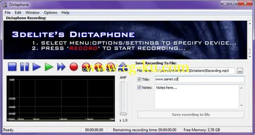 3delite Dictaphone 1.0.44.225的图片1