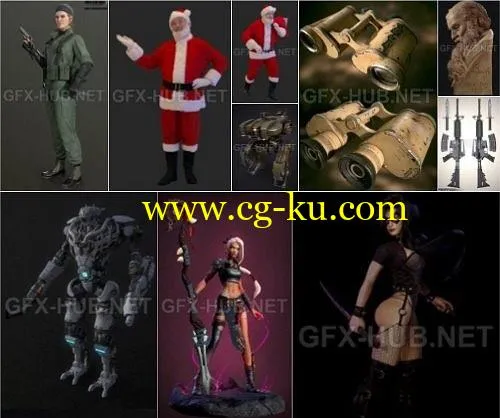 PBR Game 3D-Models Bundle Jan 2020的图片1