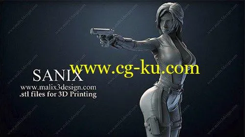 Cubebrush – Black Widow 3D Print Model的图片1