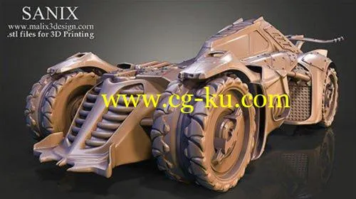 Cubebrush – BATMOBILE – 3D Model for 3D Printing的图片1