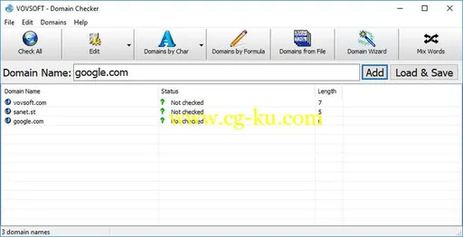 VovSoft Domain Checker 4.1的图片1