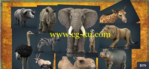 Cubebrush – WILD AFRICA PACK的图片1