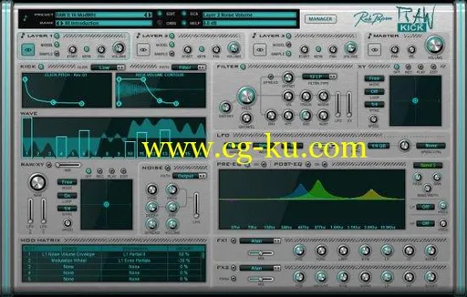 RPCX Rob Papen RAW-Kick 1.0.0的图片1