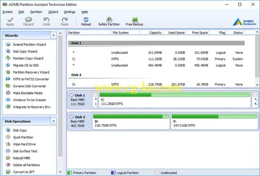 AOMEI Partition Assistant 7.5.1 Retail Multilingual的图片1