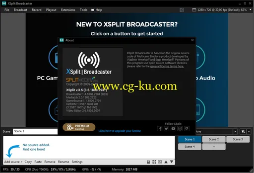 XSplit Broadcaster Premium 3.5.1808.2937的图片2