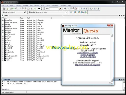 Mentor Graphics QuestaSim 10.6c的图片2