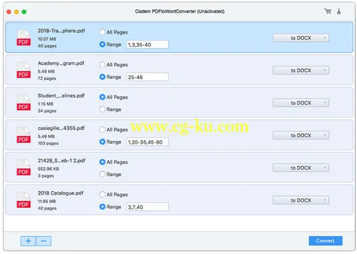 Cisdem PDF to Word Converter 6.0.0 MacOS的图片1
