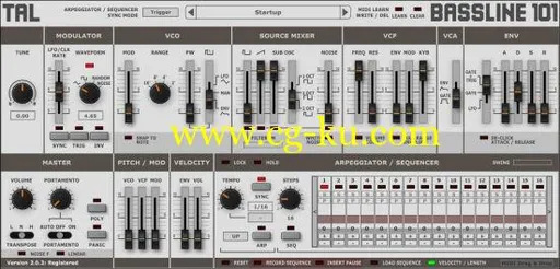 Togu Audio Line TAL-BassLine-101 v2.1.0 MacOSX的图片1