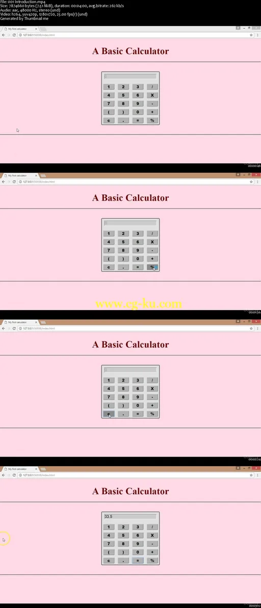 Learn Javascript Web App Development – Build A Calculator App的图片1