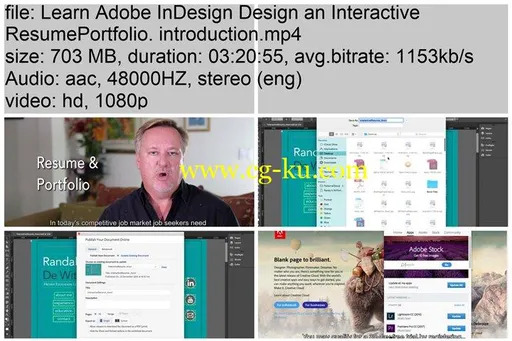 Learn Adobe InDesign: Design an Interactive Resume/Portfolio的图片1