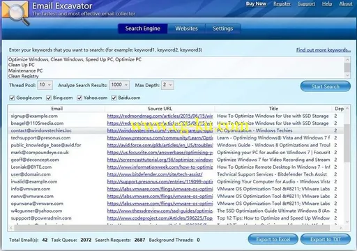 Email Excavator 2.2.0.0 Multilingual的图片1